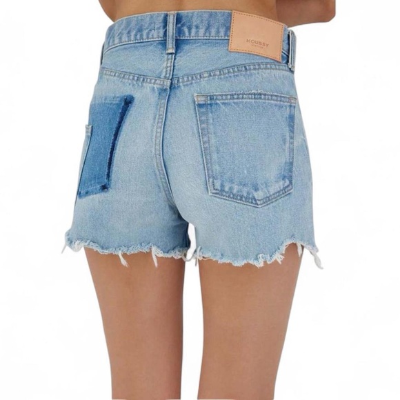 Moussy Pants - NWOT Moussy MV Mckendree Denim Shorts Women's Light Blue 25 cutoffs japan pocket